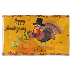 Thanksgiving Day Flag Banner 02