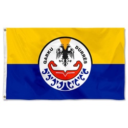 Durrës County, Albania Flag Banner