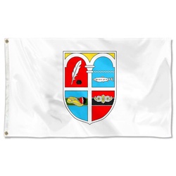 Korce County, Albania Flag Banner