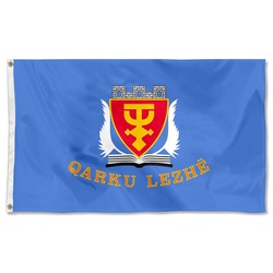 Lezhe County, Albania Flag Banner