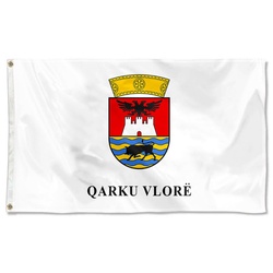 Vlore Couny, Albania Flag Banner