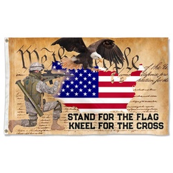 U.S. Army American Veteran Freedom From Heroes Flag Banner