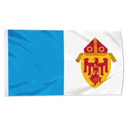 A Representation of The Roman Catholic Archdiocese of Chicago in Illinois Flag Banner