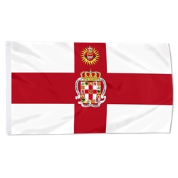 Almería with The Sacred Heart of Jesus Christ and The Immaculate Heart of Mary Flag Banner