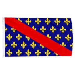 French Province of Bourbonnais Flag Banner