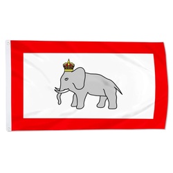 Kingdom of Dahomey King Ghezo, 1889 Flag Banner