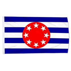 Ngarchelong State Within Palau Flag Banner