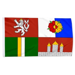 South Bohemian Region Flag Banner