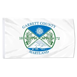 US Garrett County, State of Maryland  Flag Banner