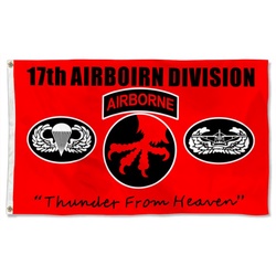 US Army 17th Airborne Division Flag Banner