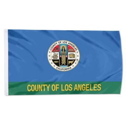 Los Angeles County in Southern California Flag Banner
