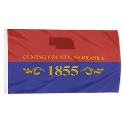 Cuming County, Nebraska Flag Banner