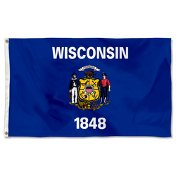 The United States Wisconsin Flag
