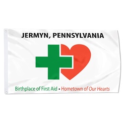 Jermyn, Pennsylvania Flag Banner