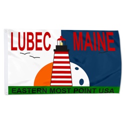 Lubec, Maine Flag Banner