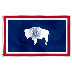 The United States Wyoming Flag