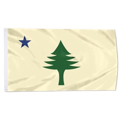 Maine Lone Pine Flag Banner