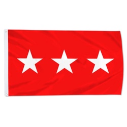 A United States Army lieutenant general Flag Banner