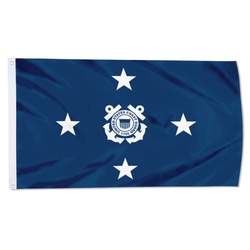 A United States Coast Guard admiral Flag Banner