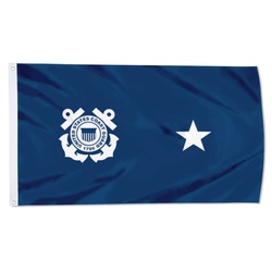 A United States Coast Guard rear admiral (lower half) Flag Banner