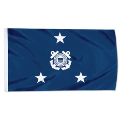A United States Coast Guard vice admiral Flag Banner