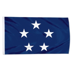 A United States Navy fleet admiral Flag Banner