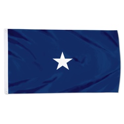 A United States Navy rear admiral (lower half) Flag Banner