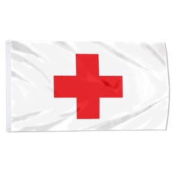 Red Cross Flag  Banner