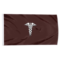 The Surgeon General of the United States Army with fringe Flag Banner