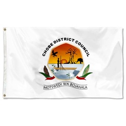 Chobe District, Botswana Flag Banner