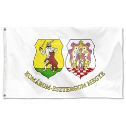 Komárom Esztergom megye, Hungary Flag Banner