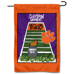 Clemson Campus Magnolia Lane Collegiate Garden Flag Banner