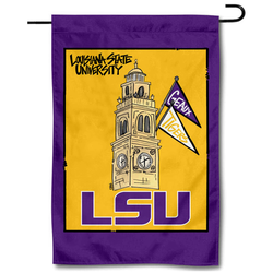 LSU Campus Magnolia Lane Collegiate Garden Flag Banner