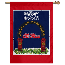 Ole Miss Campus Magnolia Lane Collegiate Garden Flag Banner