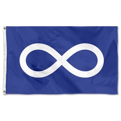 Historical Metis Flag  Banner