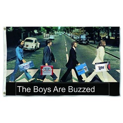 The Boys Are Buzzed Flag Banner