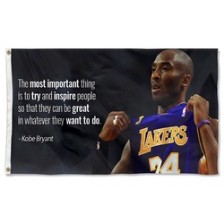 Basketball Sports Bryant Funny Quote Flag Banner
