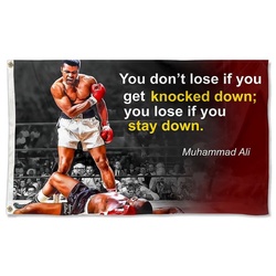 Muhammad Ali Poster Quote Flag Banner