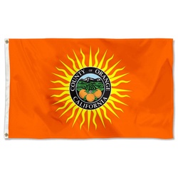 Orange County in Southern California Flag Banner