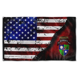 75Th Tabbed Stars and Stripes Flag Banner