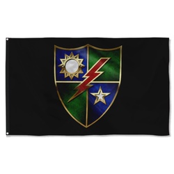 Ranger Regiment Crest Black Flag Banner