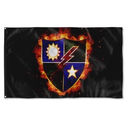 Ranger Regiment Fire Crest Flag Banner