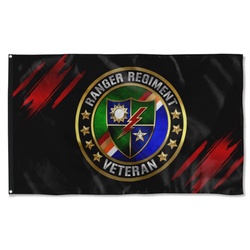 Ranger Regiment Veteran  Flag Banner