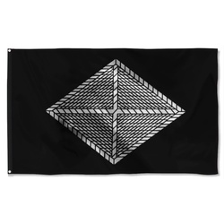 Finance Corps Black And White Flag Banner