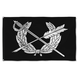 Judge Advocate General's Black And White Flag Banner