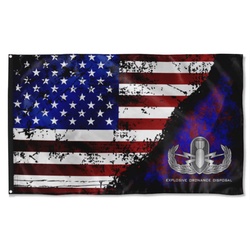 Eod (Basic) Stars And Stripes  Flag Banner