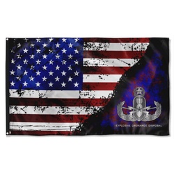 Eod (Master) Stars And Stripes Flag Banner