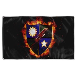 Ranger Regiment Fire Crest Flag Banner
