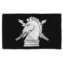 Psychological Operations Black And White Flag Banner