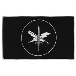 Public Affairs Branch Black And White Flag Banner